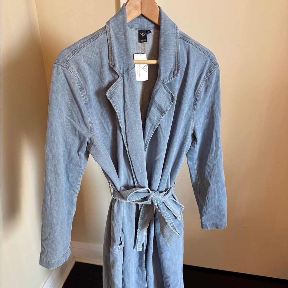 Denim Trench Jacket